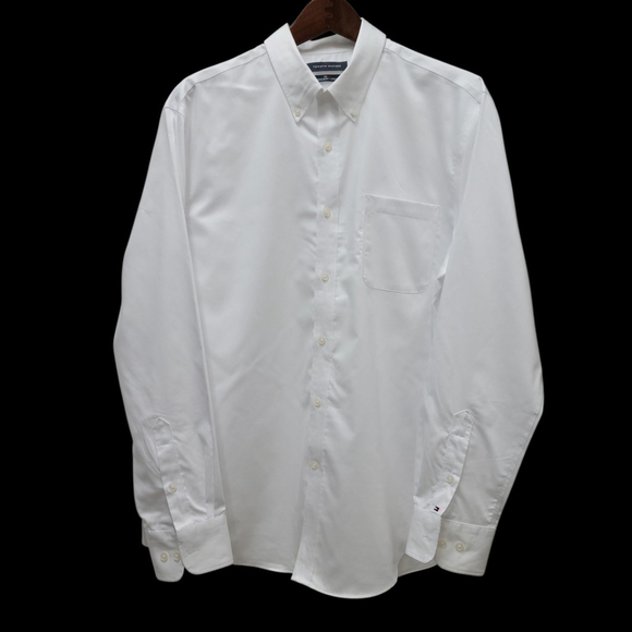 Tommy Hilfiger Regular Fit Stretch Long-Sleeves Shirt Men's Size XL 17 34/35... - Picture 1 of 7